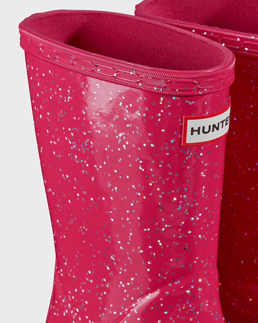 Hunter Gummistøvler Rosa - Barn Original First Giant Glitter - Norge FPQKAD-831